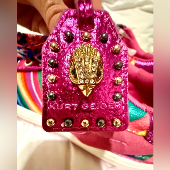 Kurt Geiger London Southbank Tag Platform Sneakers EU Size 41 US 10 NWOB - Picture 12 of 16